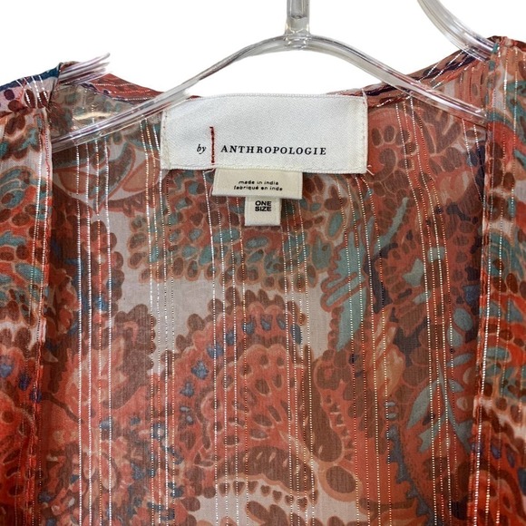 ANTHROPOLOGIE‎ Paisley Tiered Kimono SZ O/S - Picture 4 of 8